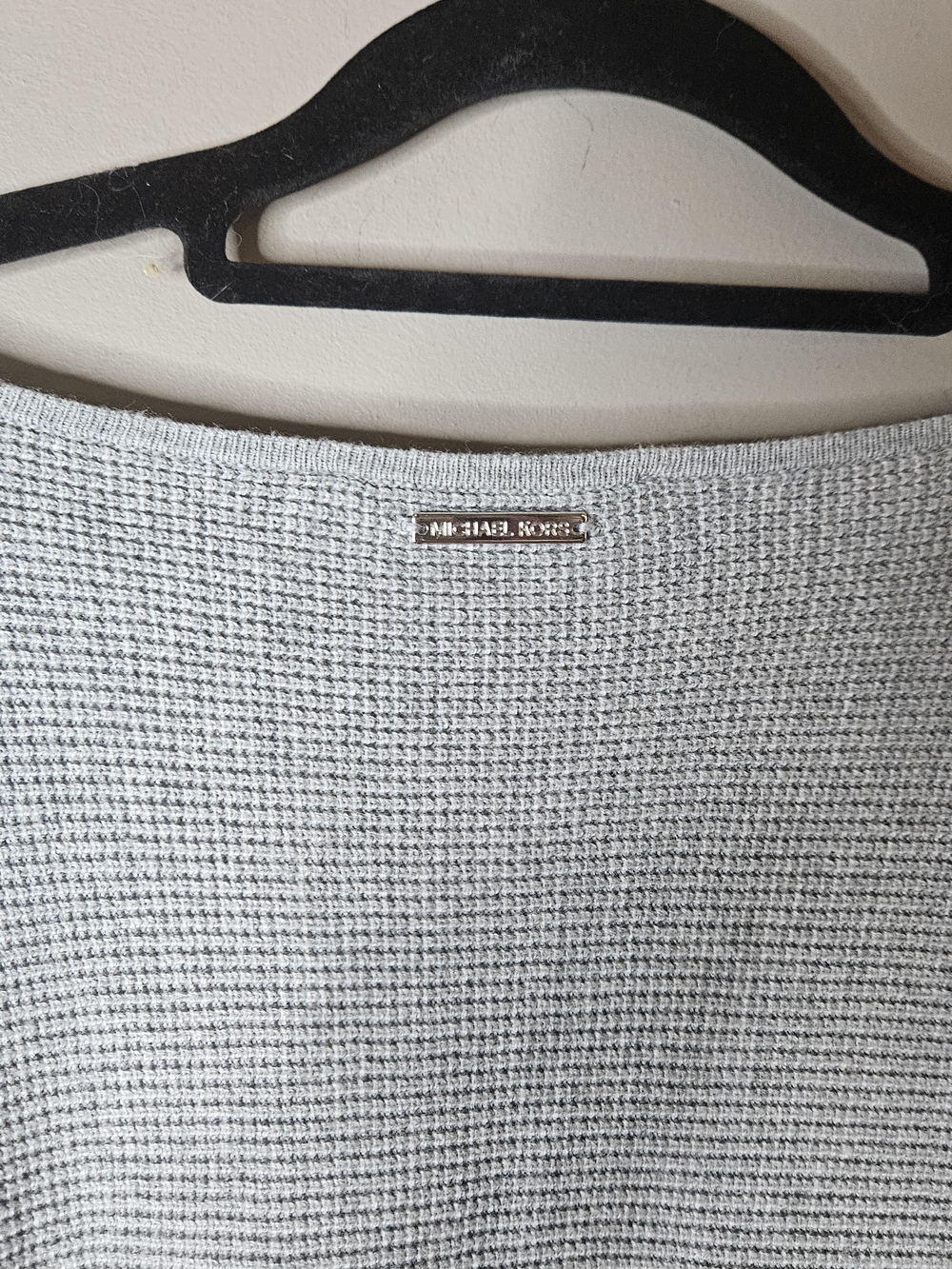 Michael Kors Light Gray Crewneck Knit Sweater - Picture 5 of 5